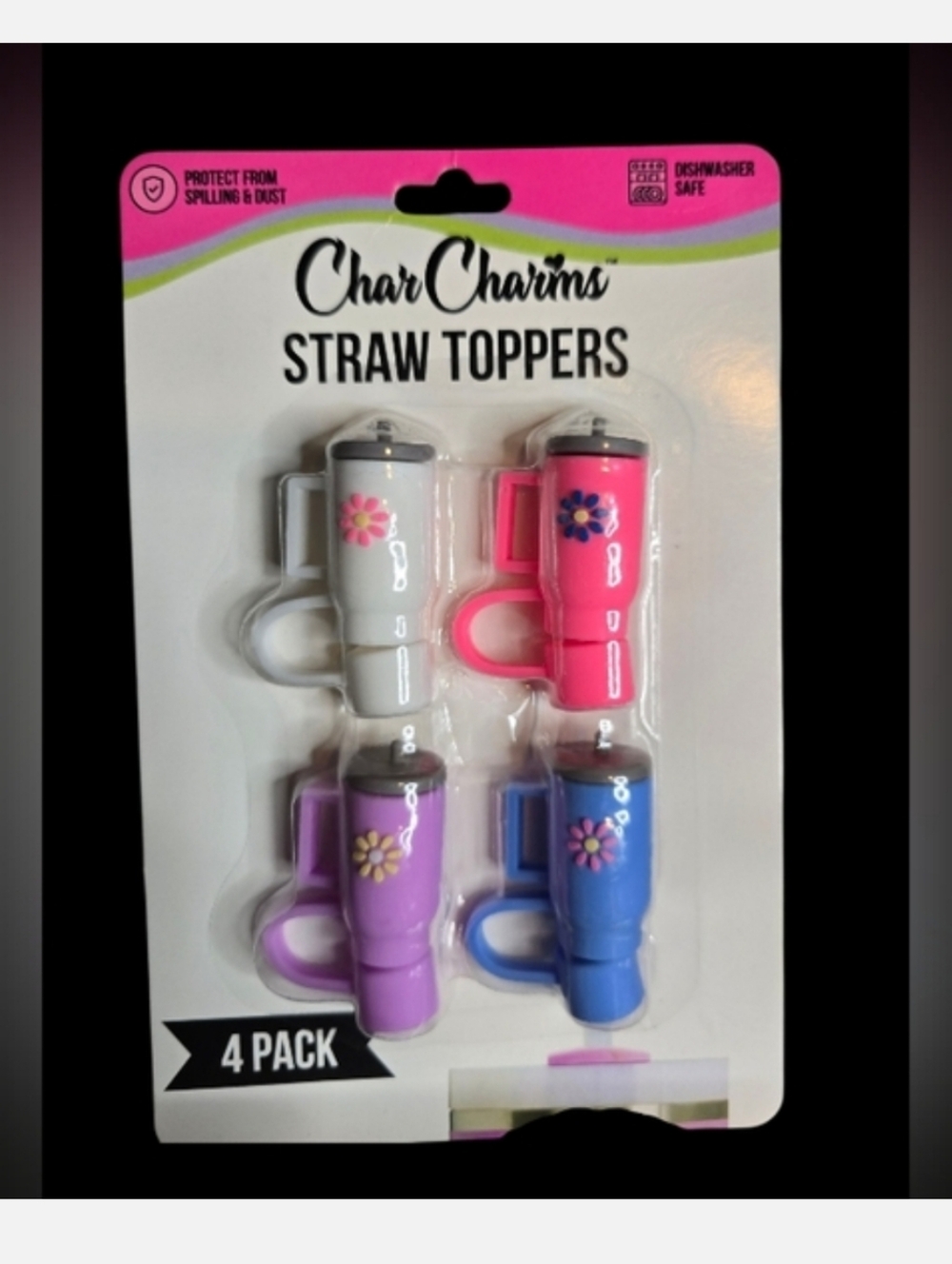 CharCharms Water Bottle Accessory Bundle – Straw Toppers, Bottle Boot & Charm - Picture 2 of 4